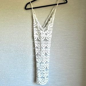 PILYQ White Lace Cover Up